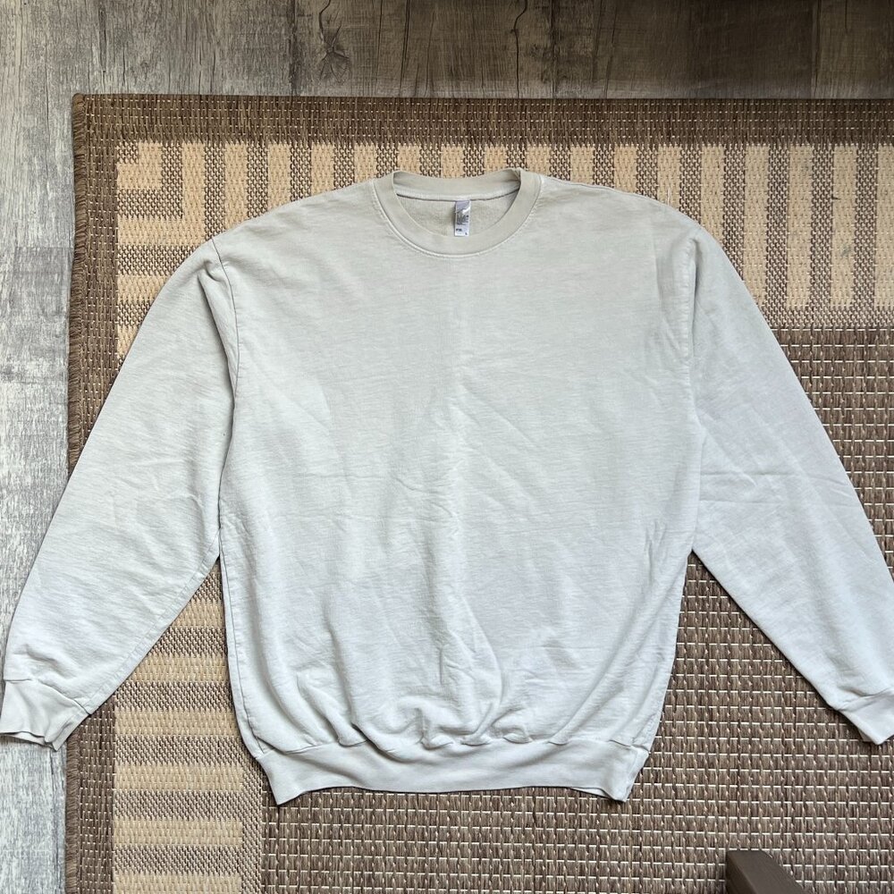 oversized unisex los angeles apparel cement french terry pullover